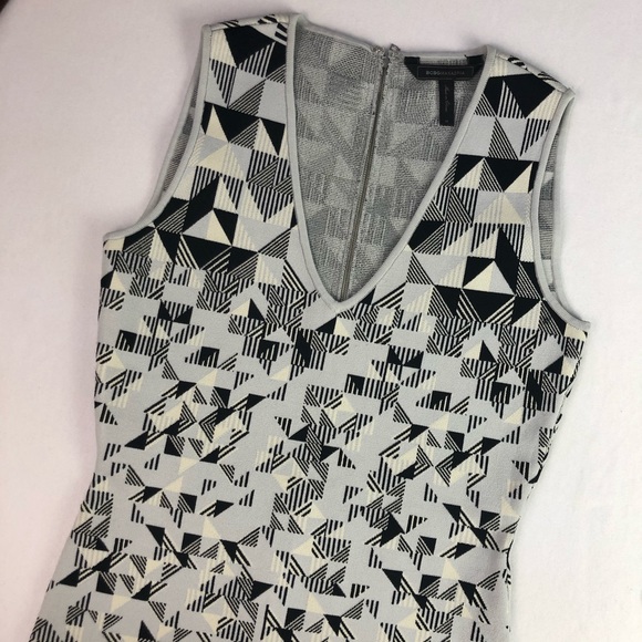 BCBGMaxazria bodycon bandage sleeveless dress Sz M - Picture 4 of 9
